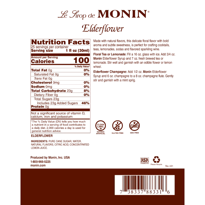 Saborizante Flor de Sauco 750 ml