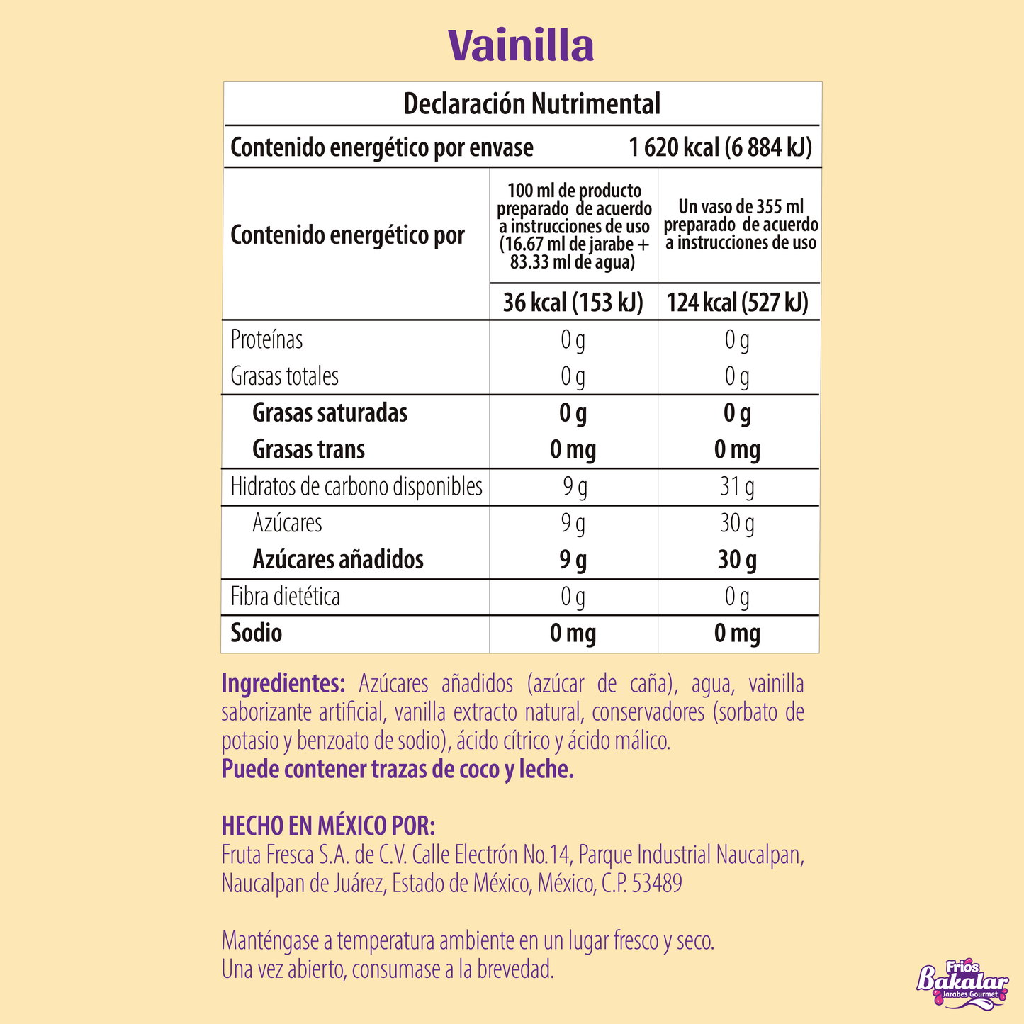 Vainilla 750 ml