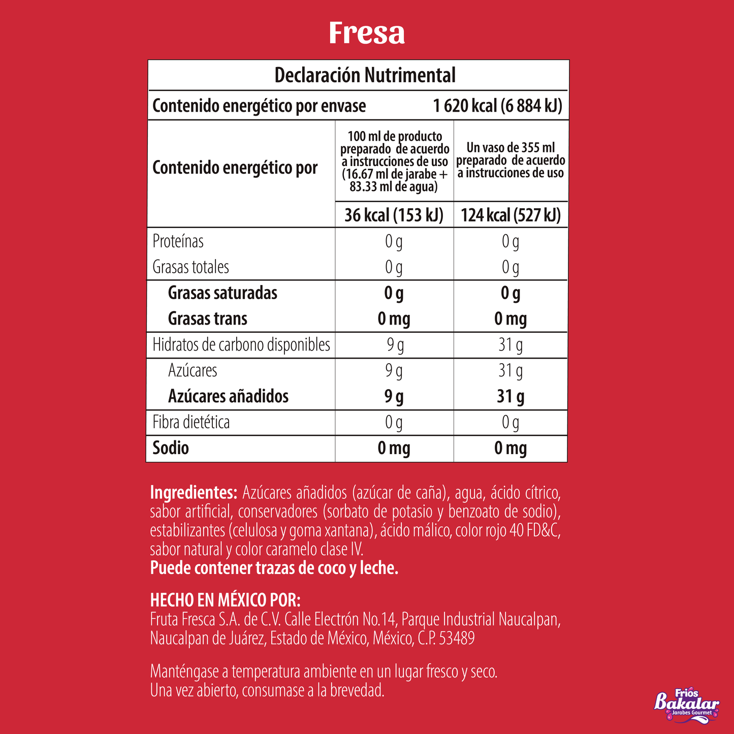 Fresa 750 ml
