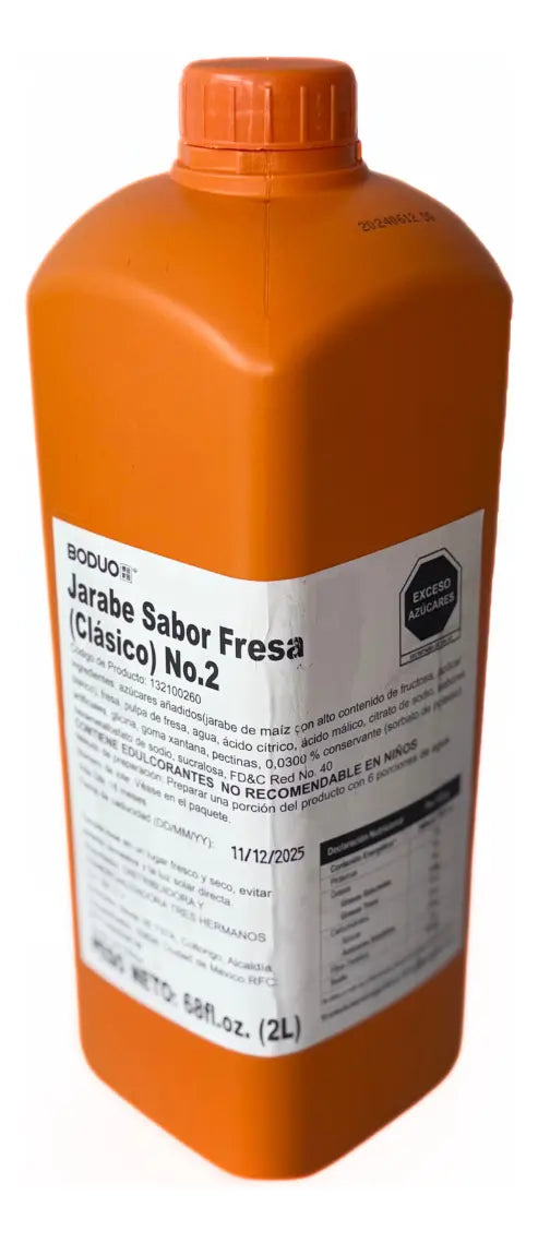 Jarabe Fresa Boduo 2 Litros