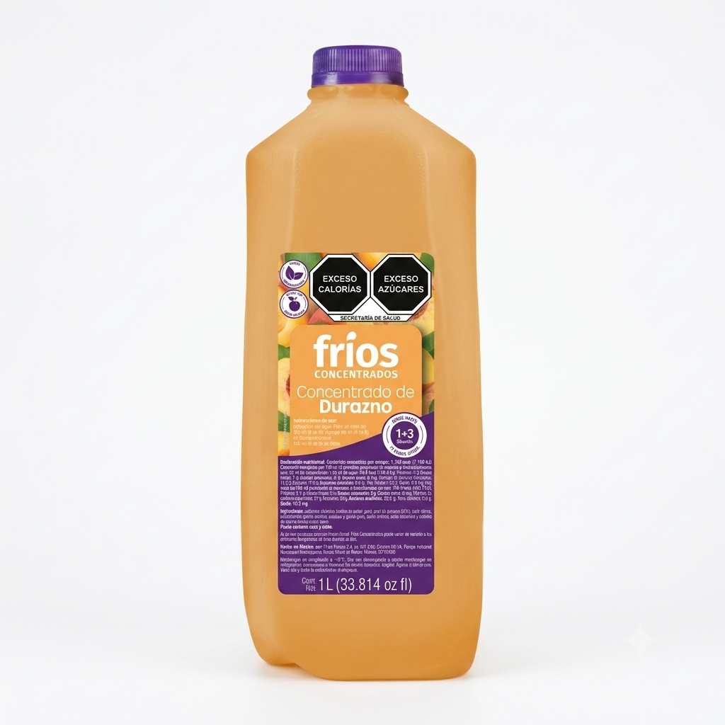 Concentrado Durazno Fríos 1 lt